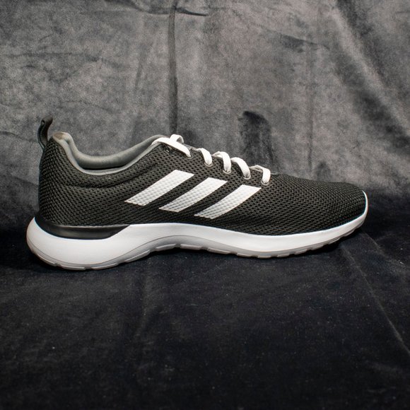Adidas Lite Racer Black & White Mens Size 12 - Picture 1 of 8